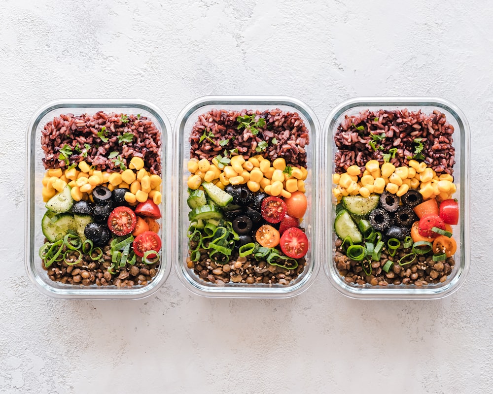 Organized meal prep containers ready for the week